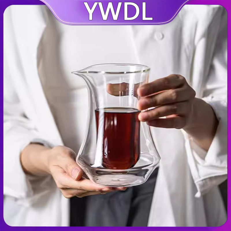 Pothos - YWDL 300ml Doppelwandige Glas-Kaffeekanne Transparente Hängende