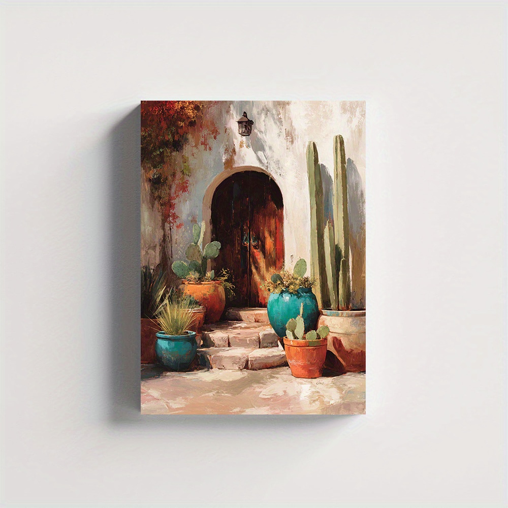 Terracotta Pot - (Ohne Rahmen) 2D-Flachbild, Leinwand mit einer