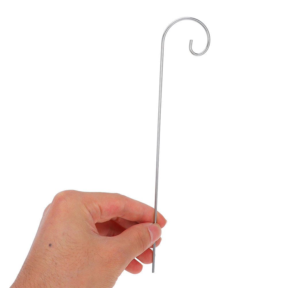 Plant Support Stake - 10 Stück Vielseitige Metall-Schäferhaken Gartenstecker für