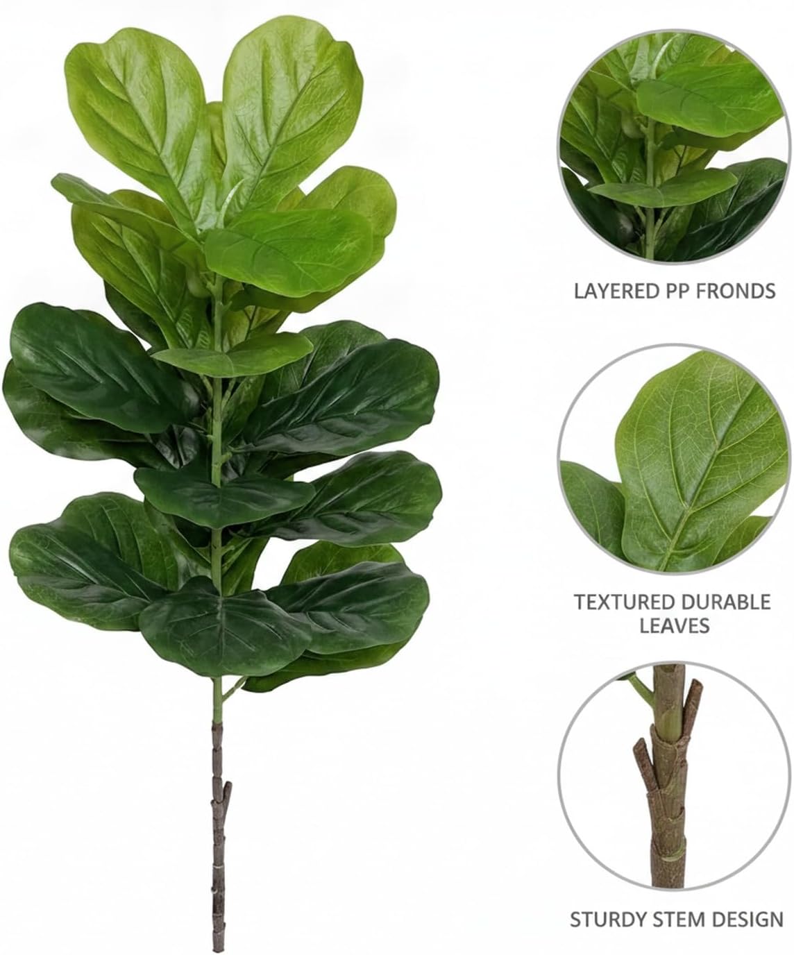 Großer künstlicher Geigenfeige – Fiddle Leaf Fig Bewertung und Preis