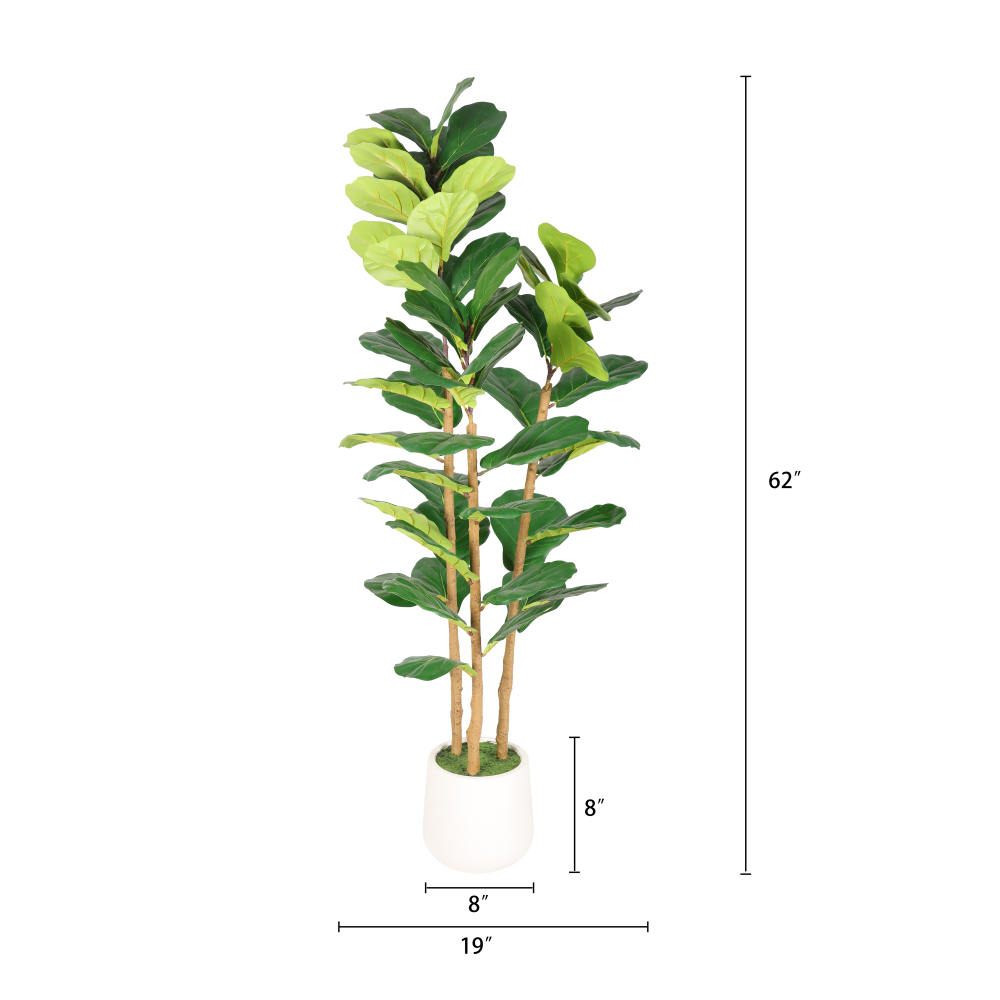 1,58 m hoher künstlicher Geige – Fiddle Leaf Fig Bewertung und Preis